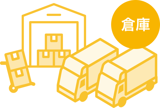 保管・梱包・発送は倉庫が行います。